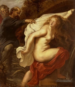 Susanna et les aînés 1 Peter Paul Rubens Nu Peinture à l'huile